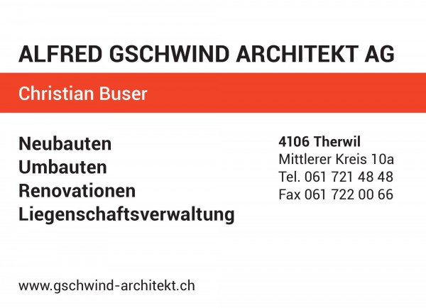 Gschwind Alfred Architekt AG