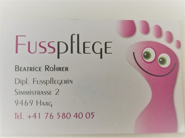 Fusspflege Beatrice Rohrer