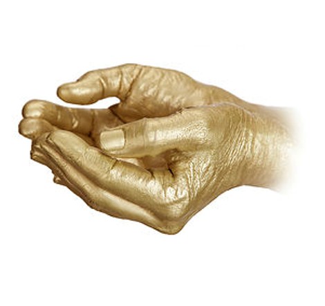 Goldige Hände / Karin Mangold